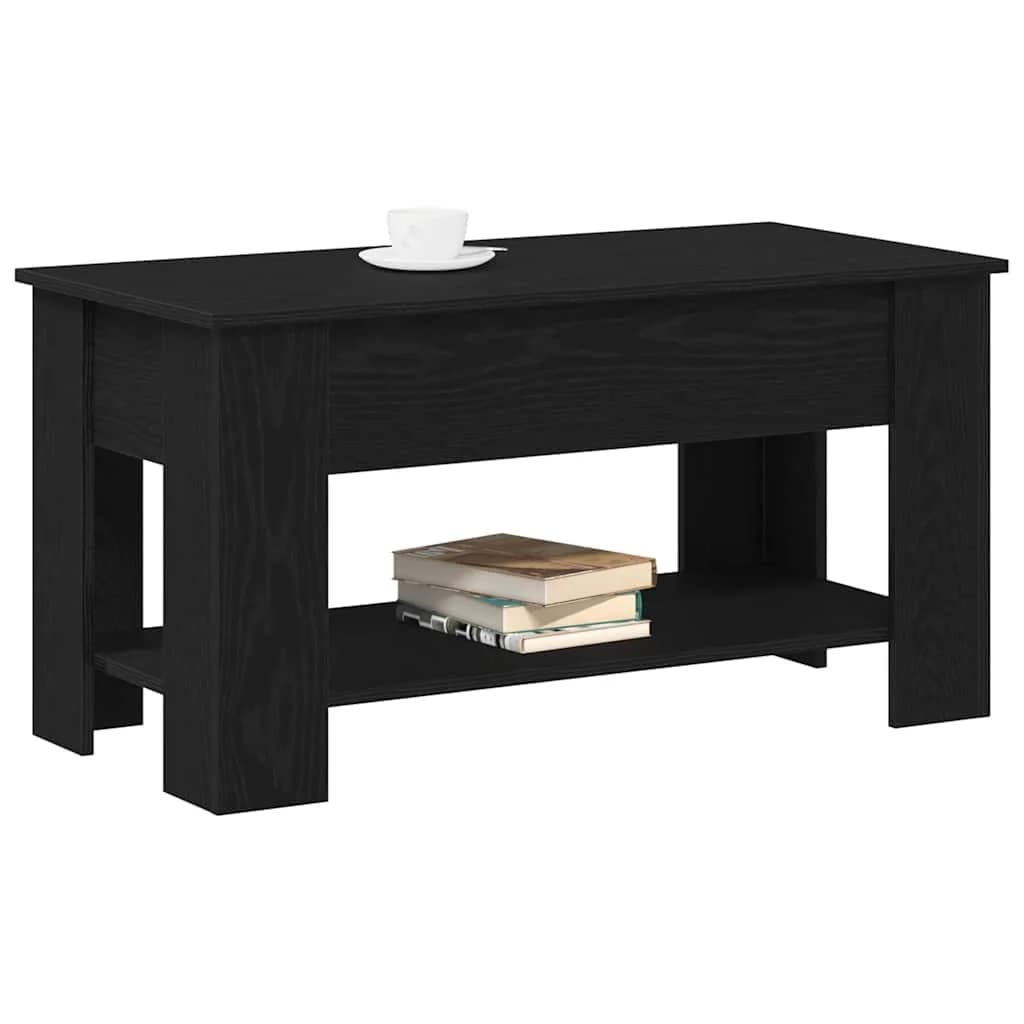 Klubska miza Črna Orehovina 101 x 49 x 52 cm Inženirski les - slika 3