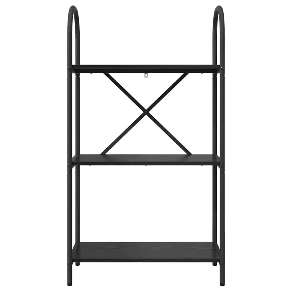 Knjižna polica 3 nivojev 60 x 30 x 109 cm Inženirski les - slika 5