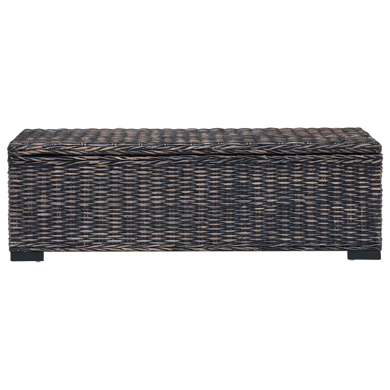 Shranjevalna škatla s shranjevanjem Črna 110 x 35 x 45 cm - slika 3