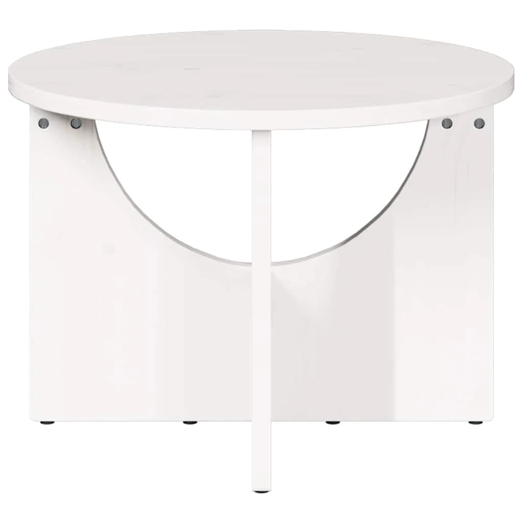 Klubska miza Bela 50 x 50 x 35 cm Trdna borovina - slika 6