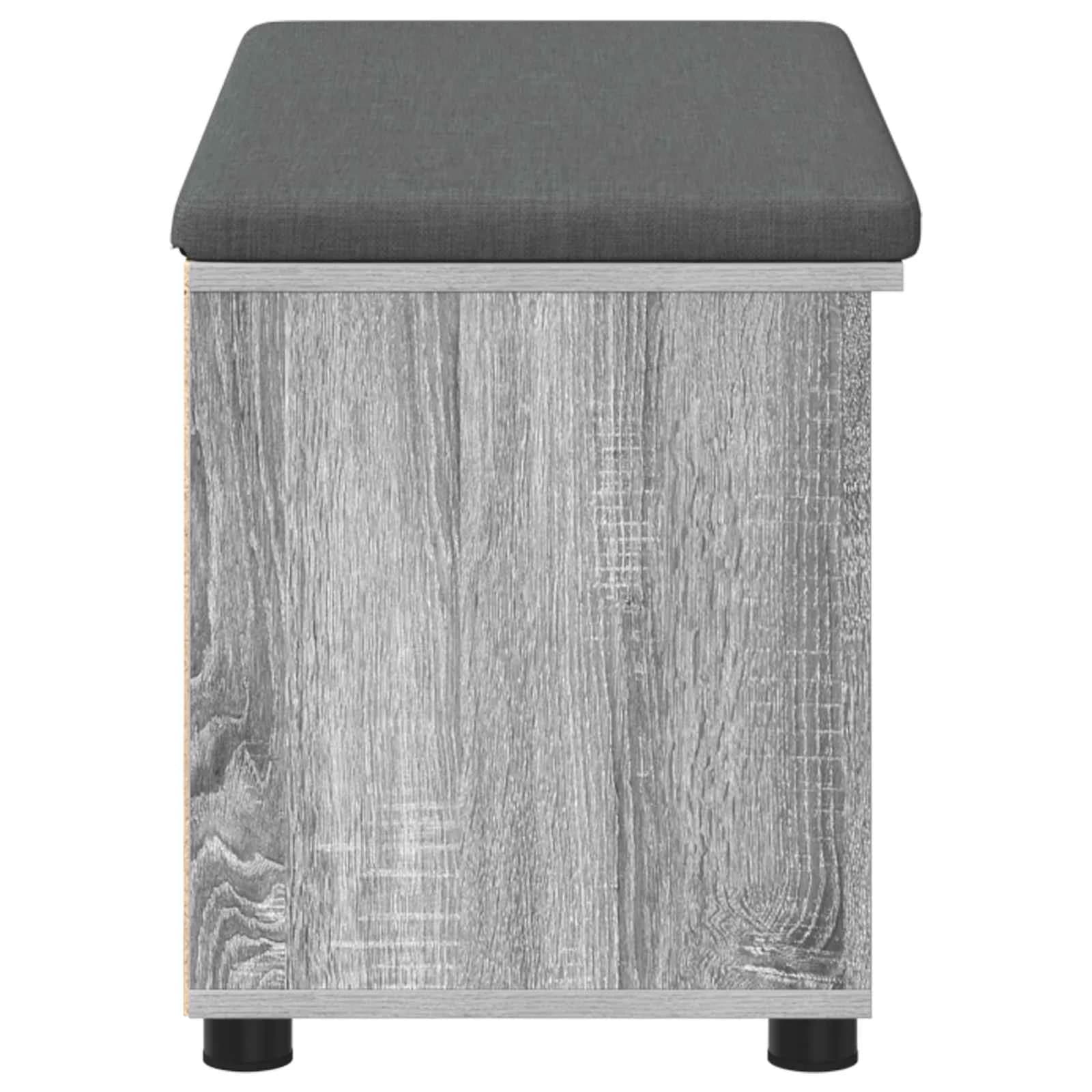 Haldna klop z blazino s polico Siva Sonoma 80 x 38 x 46 cm - slika 7