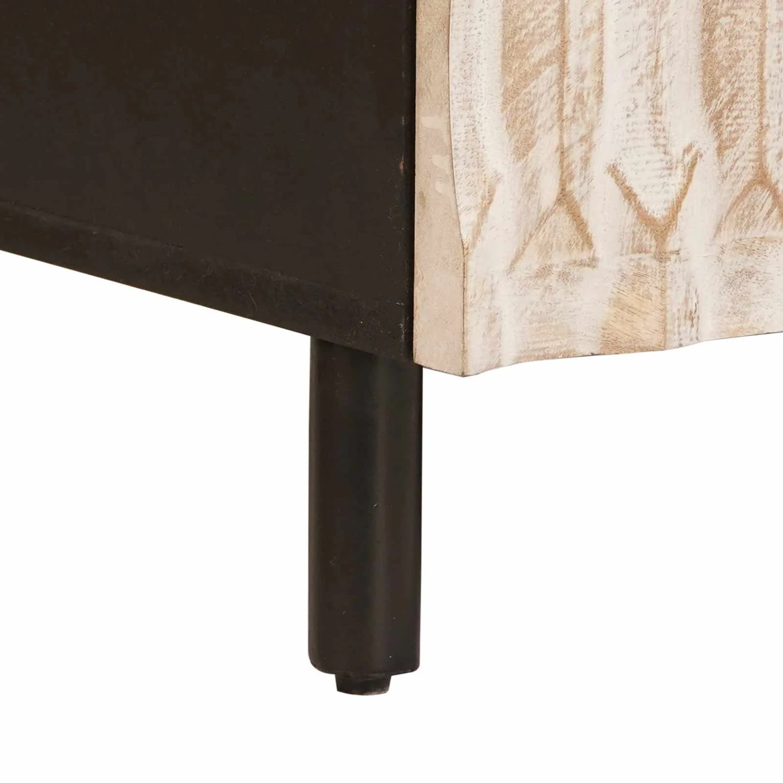 Klubska miza Bela 100 x 54 x 40 cm Masiven les manga - slika 8