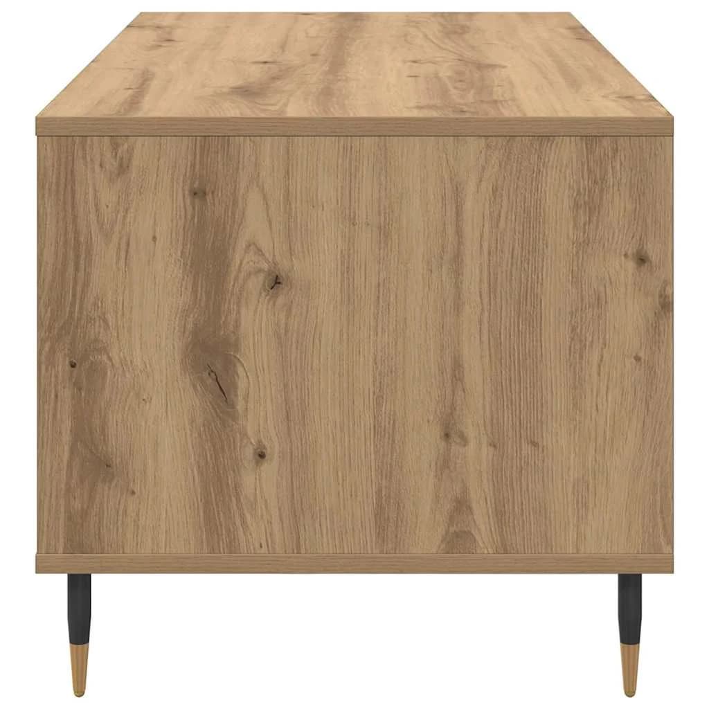 Klubska miza Umetni hrast 90 x 49 x 45 cm Inženirski les - slika 7