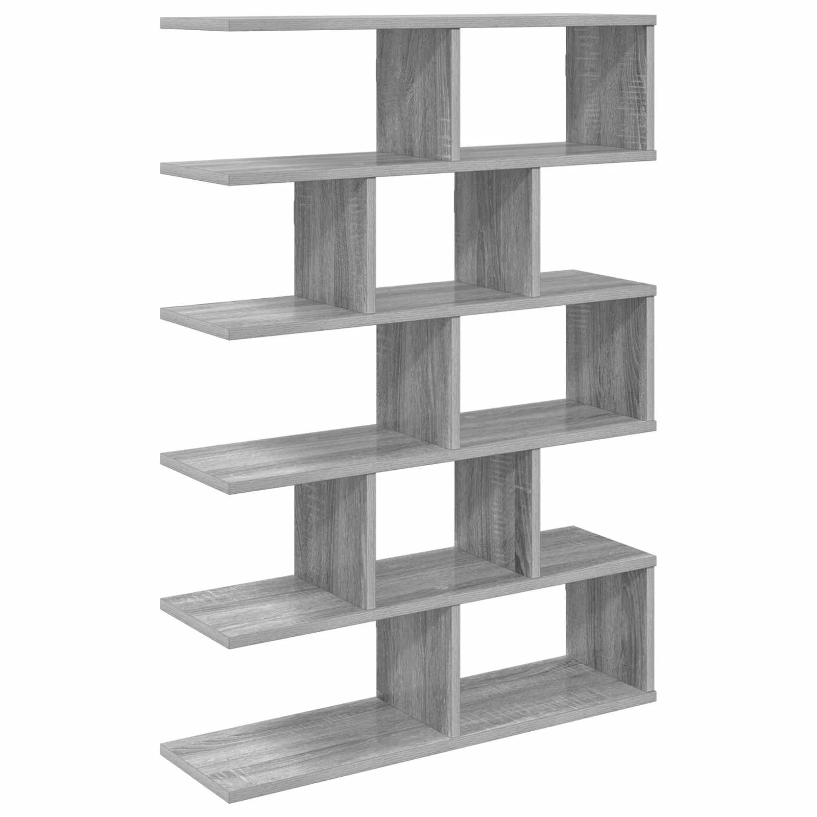 Stenska polica Siva Sonoma 70 x 20 x 100 cm Inženirski les - slika 2