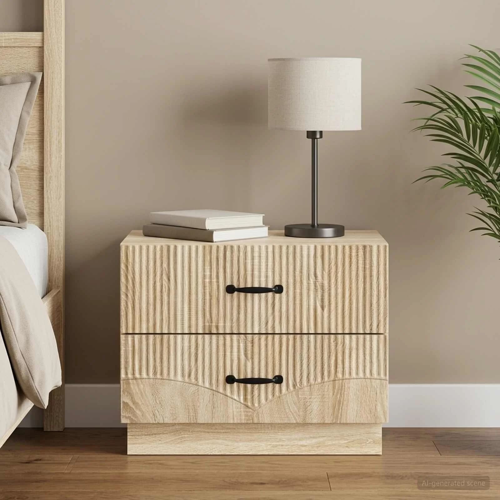 Nočna omarica Sonoma hrast 62 x 34,5 x 44,5 cm Inženirski les
