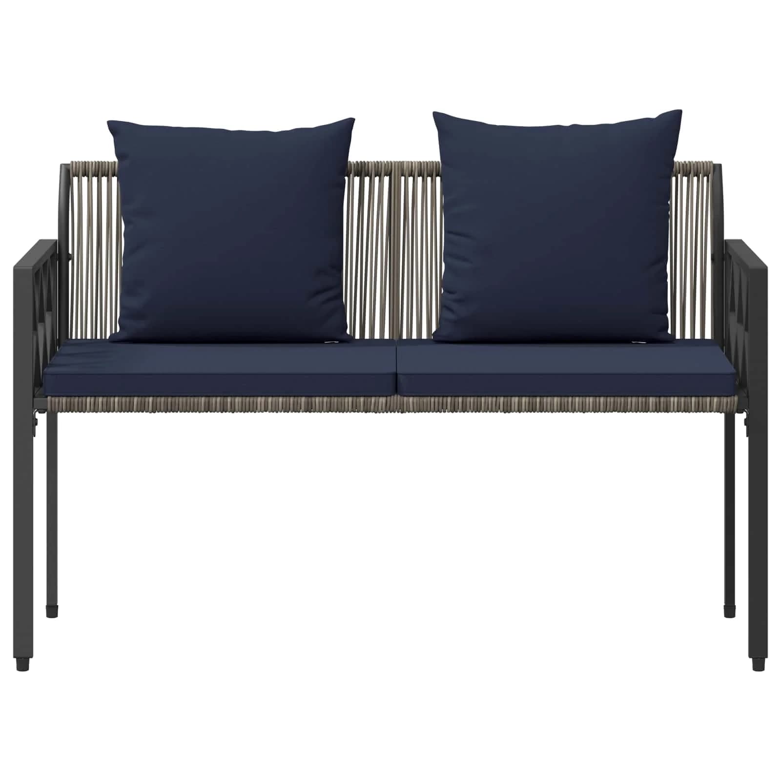 Zunanje klopi 2 -Seater 116 x 56 x 75 cm poli ratan - slika 5