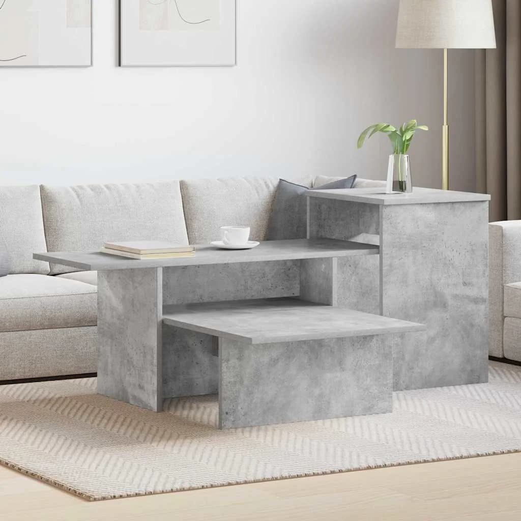 Konzolna miza Betonsko siva 91,5 x 35 x 38,5 cm Inženirski les