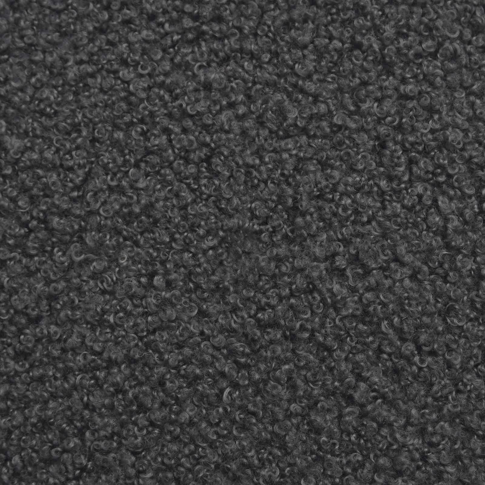 Oblazinjena klop z naslonom Temno siva 110 x 60 x 76 cm Bouclé - slika 7