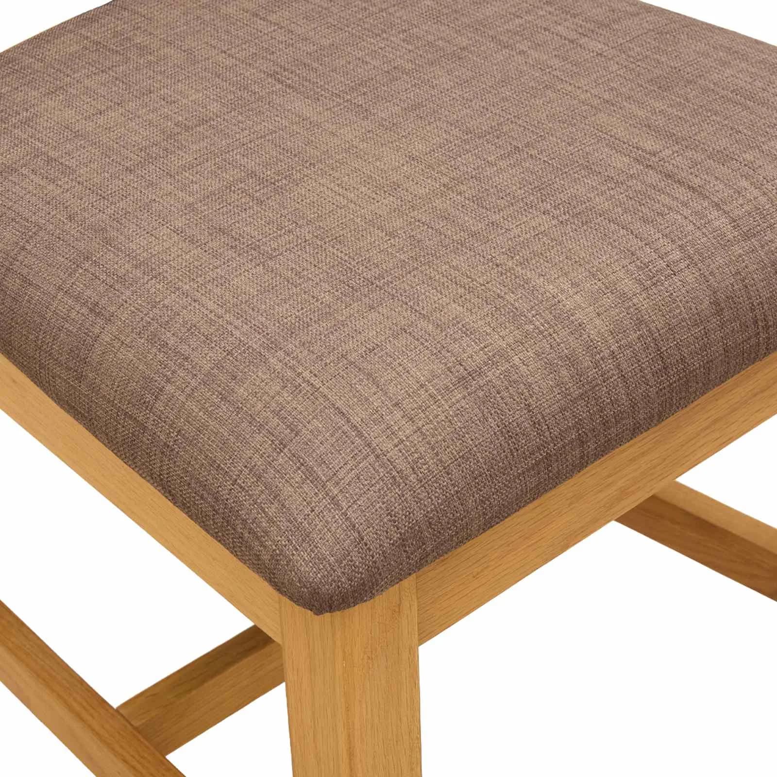 Jedilni stol 2 kos Masivno hrastovo les Siva 45 x 59 x 92 cm - slika 6