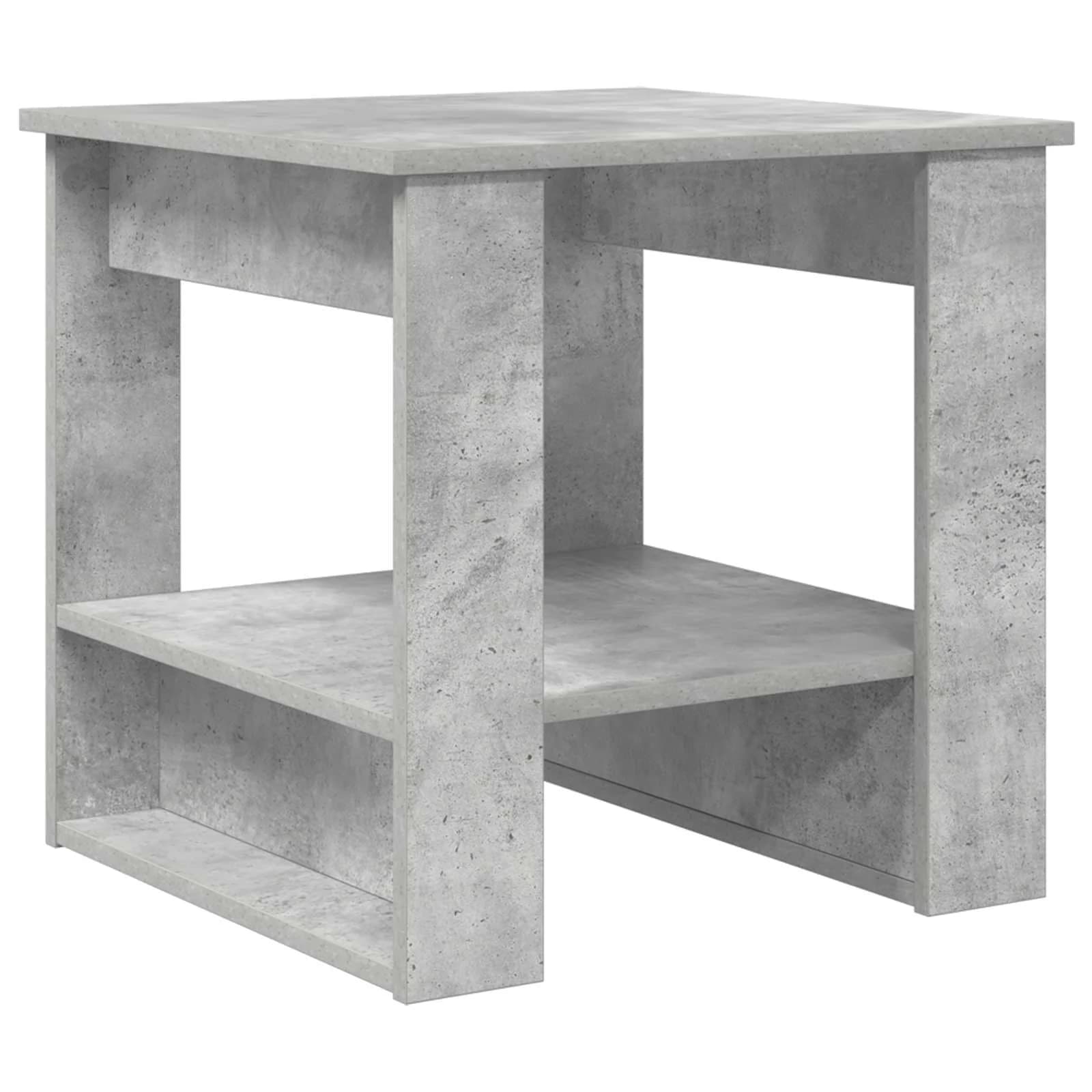 Klubska miza Betonsko siva 51 x 50 x 50 cm Inženirski les - slika 2