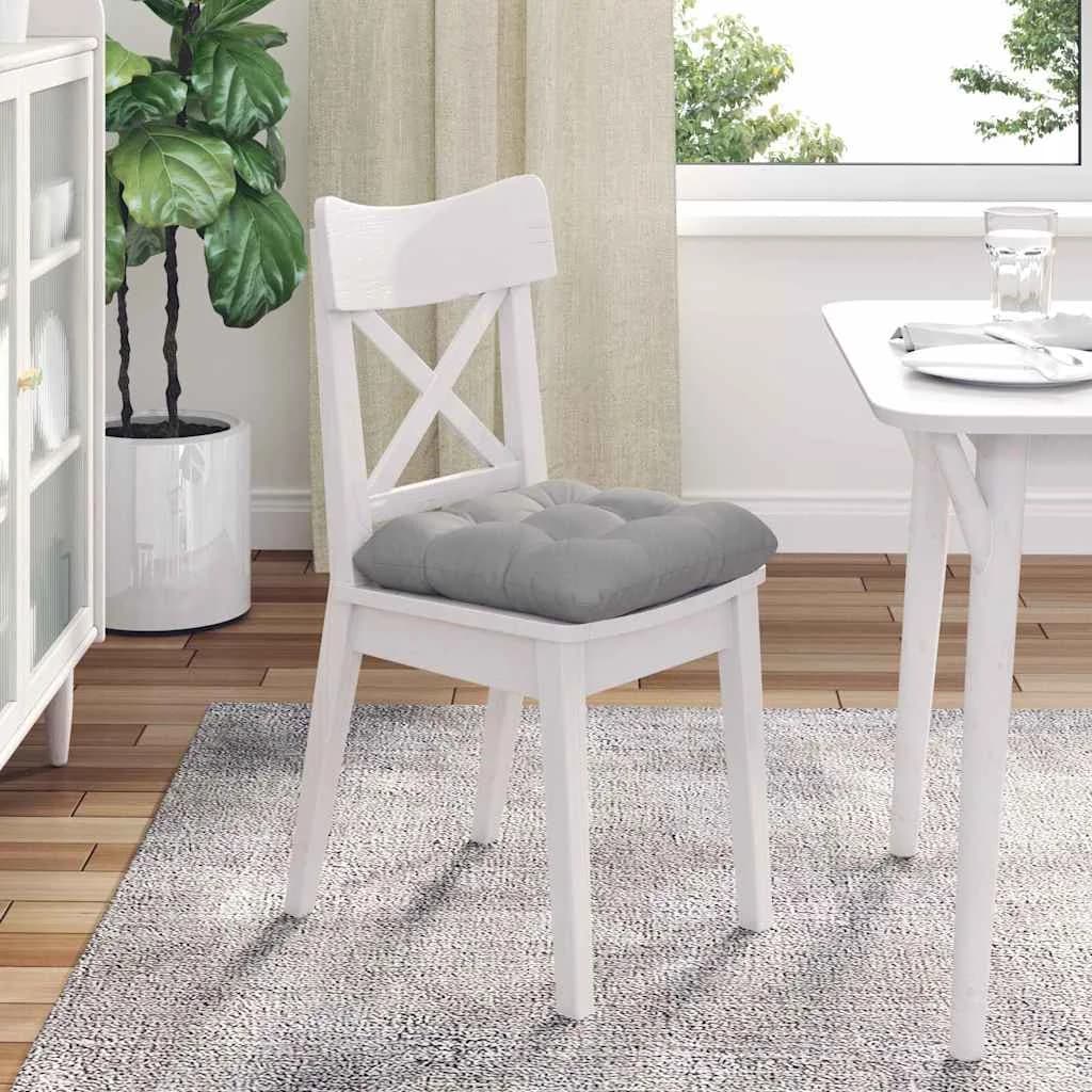 Sedežne blazine 4 kos Blago Oblačno siva 40 x 40 x 12 cm - slika 4
