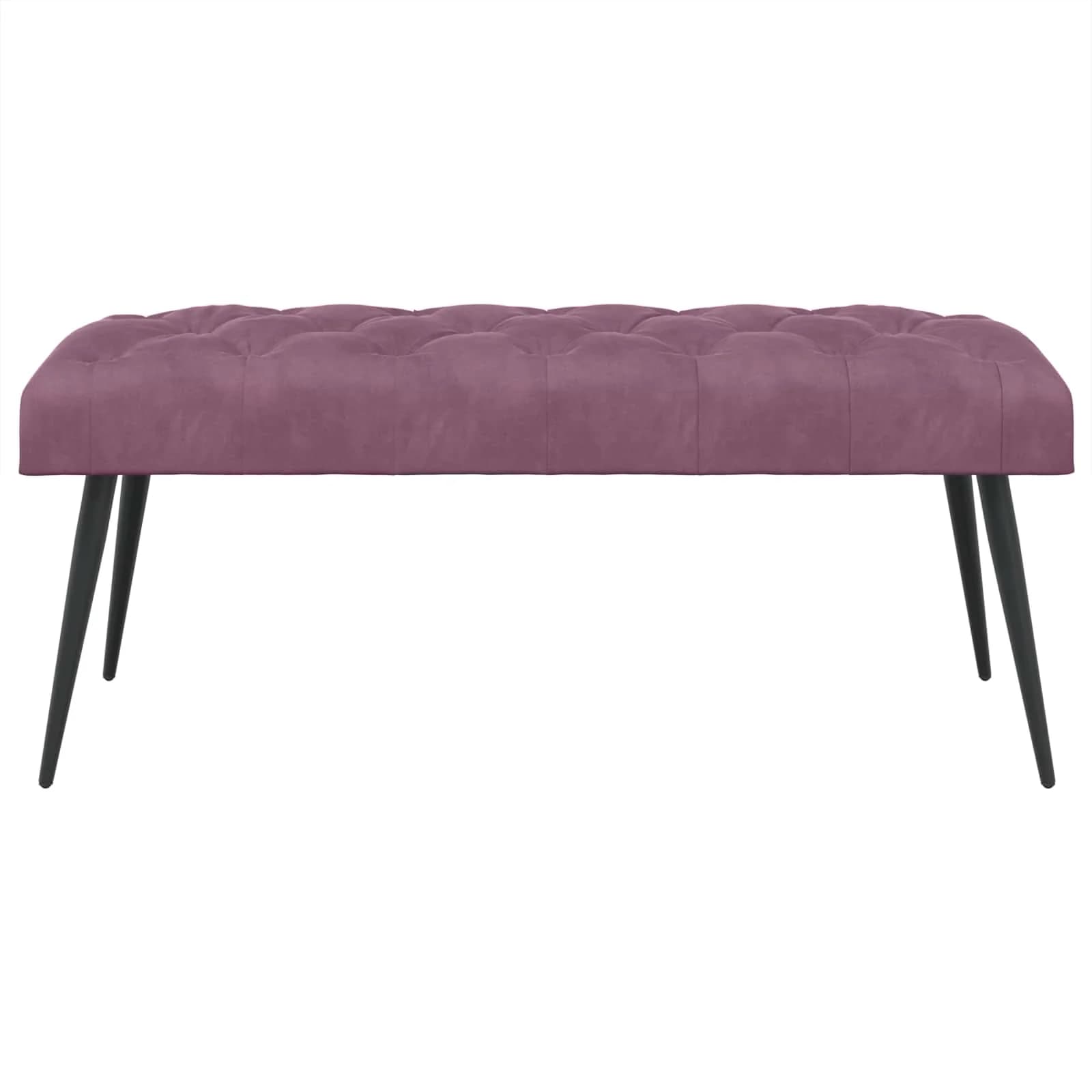 Klop s gumbnim oblazinjenjem Vijolična 110 x 40 x 46 cm Žamet - slika 5