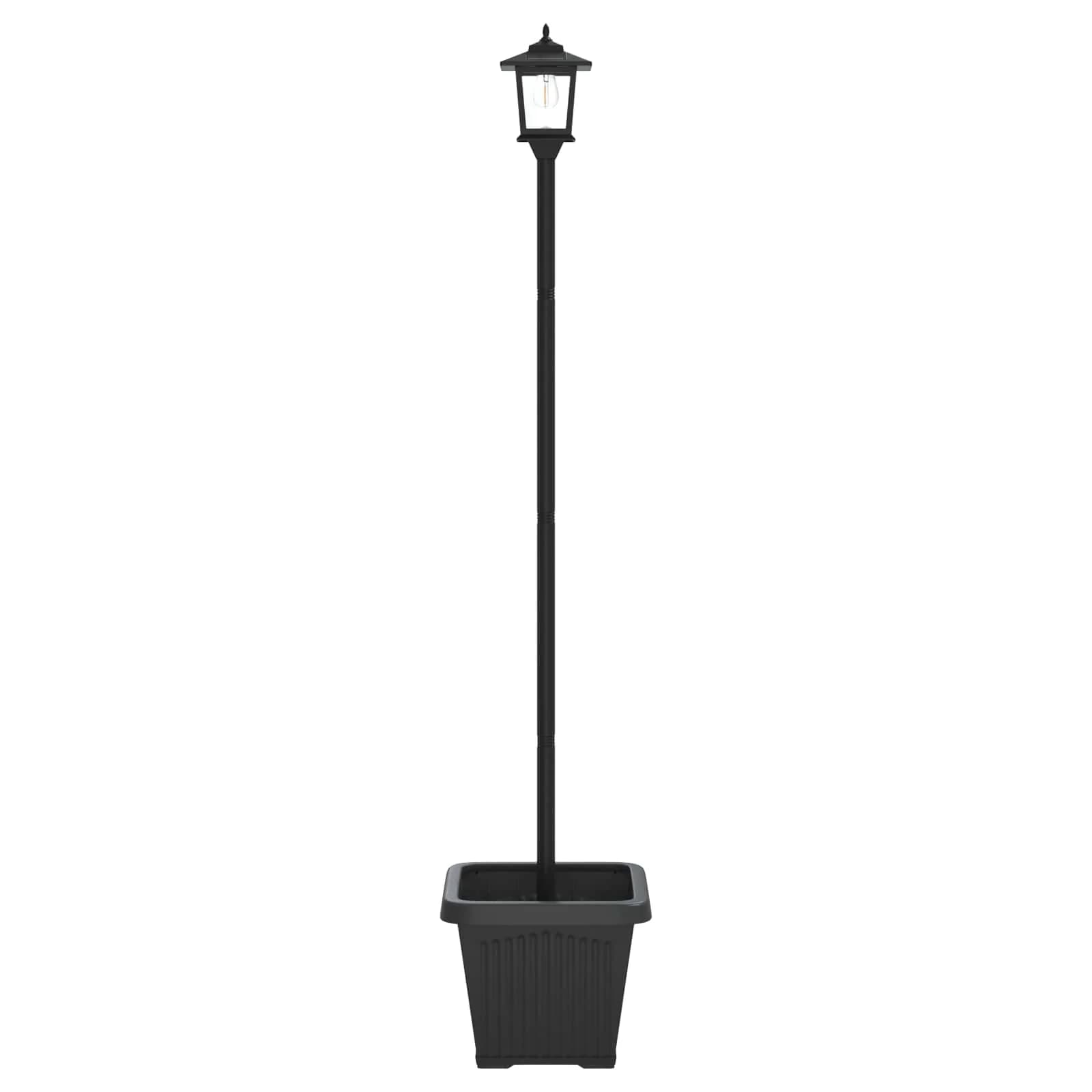 Sončna svetilka s korito with LED Bulb Črna 32 x 32 x 158 cm - slika 6