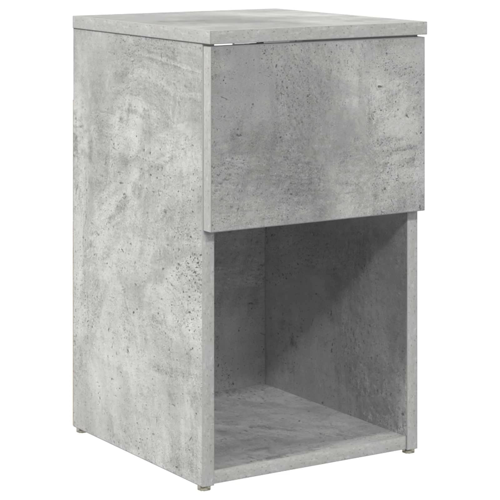 Posteljna omarica 2 kos Betonsko siva 29 x 31,5 x 49 cm - slika 5