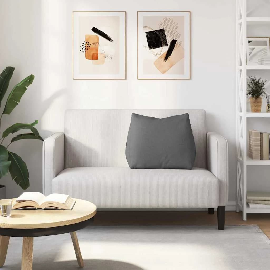 Poglavni vzglavnik Temno siva 60 x 20 x 50 cm blago - slika 4