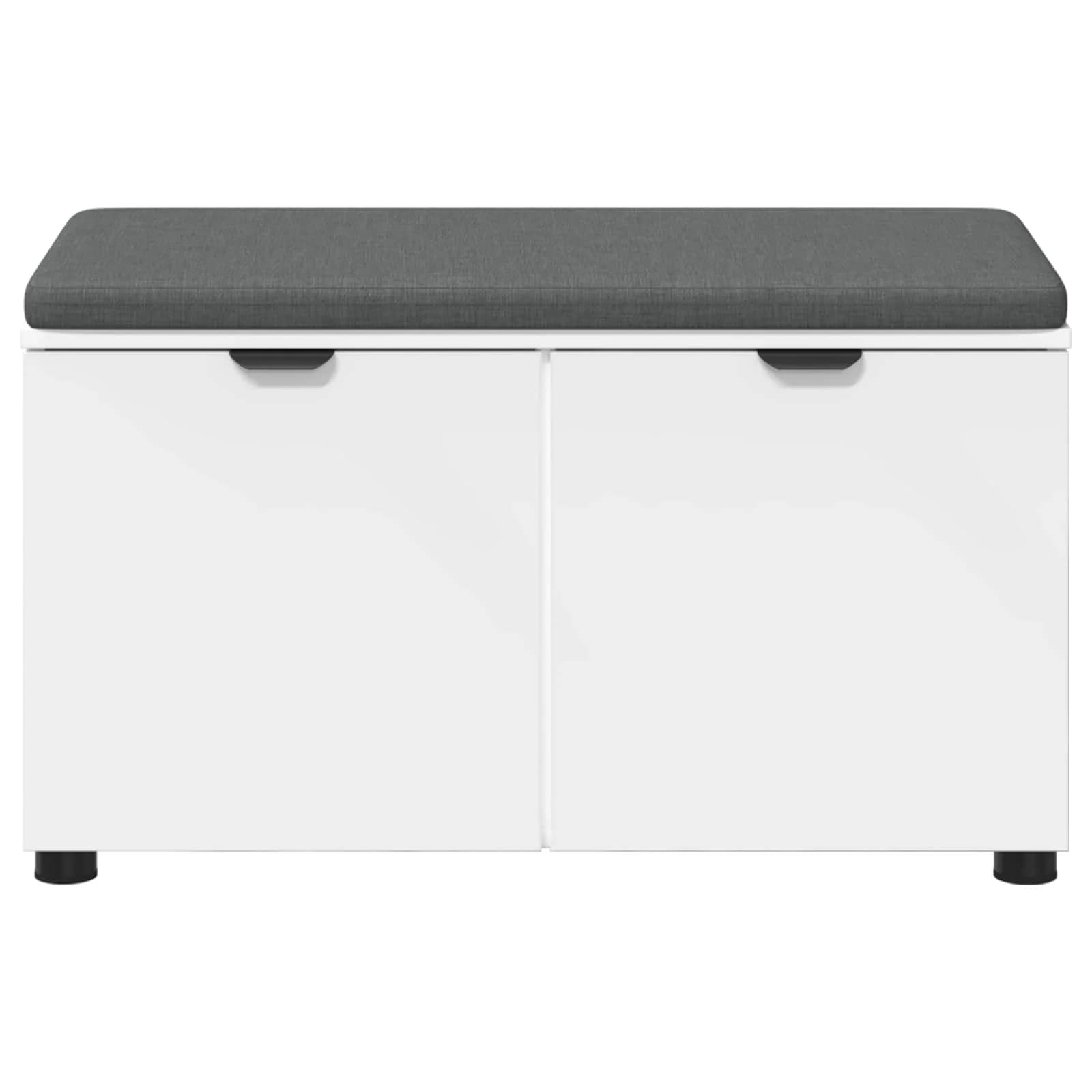 Haldna klop Bela 80 x 38 x 46 cm Oblikovan Les in Tkanina - slika 6