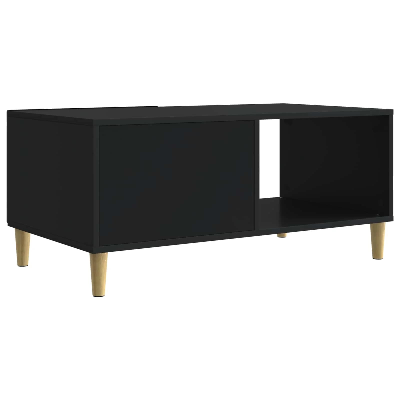 Klubska miza Črna 90 x 50 x 40 cm Inženirski les - slika 6