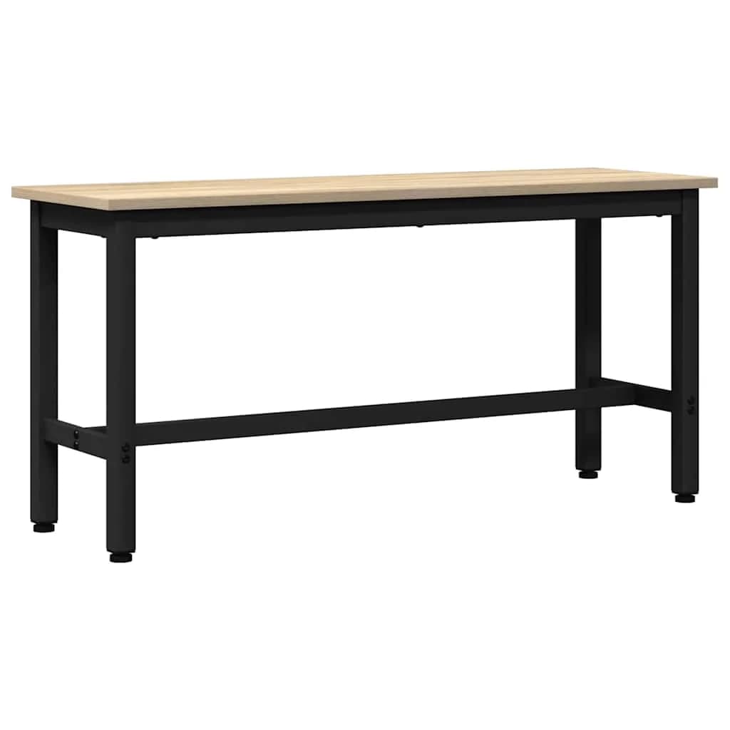 Jedilna klop Sonoma hrast 100 x 32,5 x 48,5 cm - slika 2