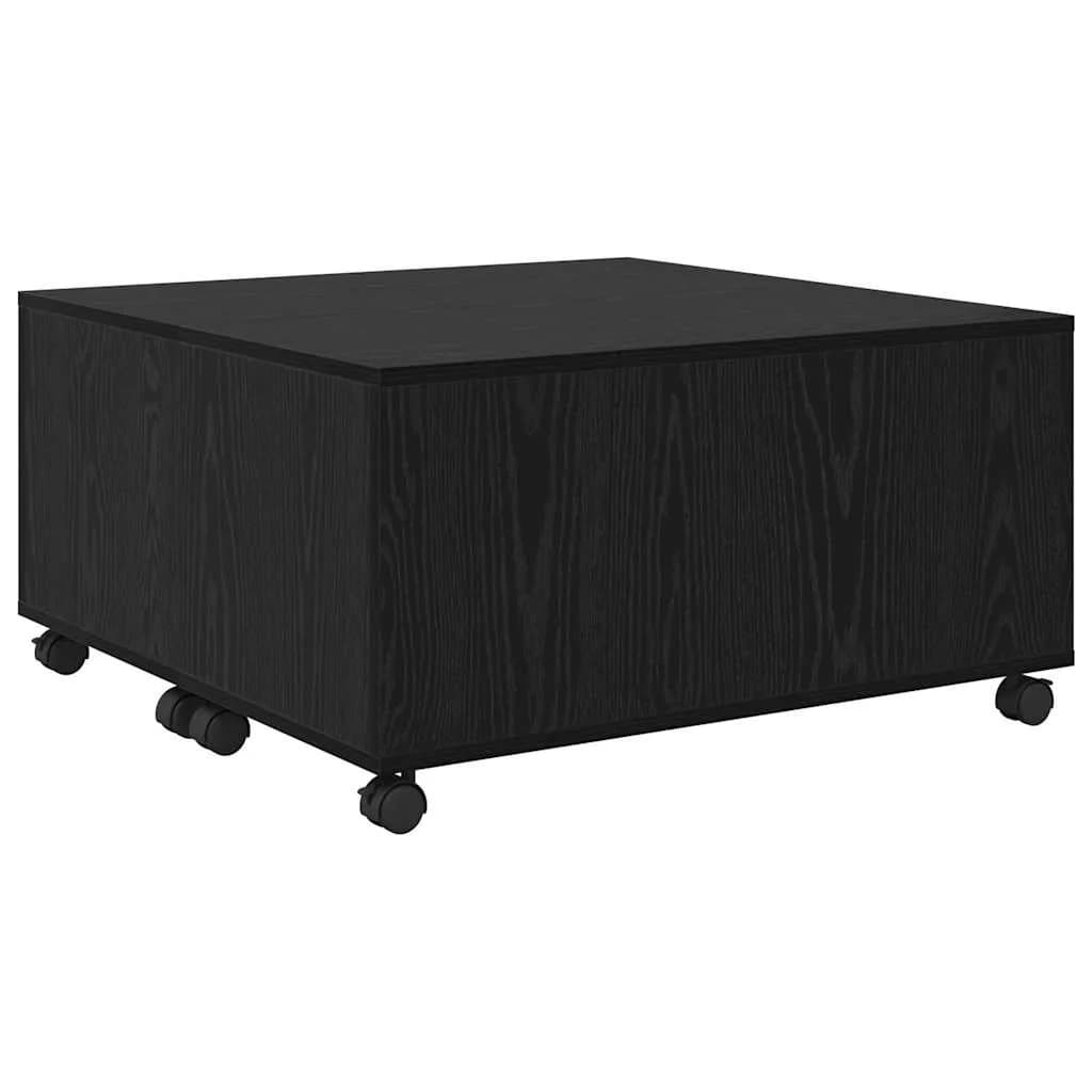 Klubska miza Črna Orehovina 75 x 75 x 38 cm Inženirski les - slika 8