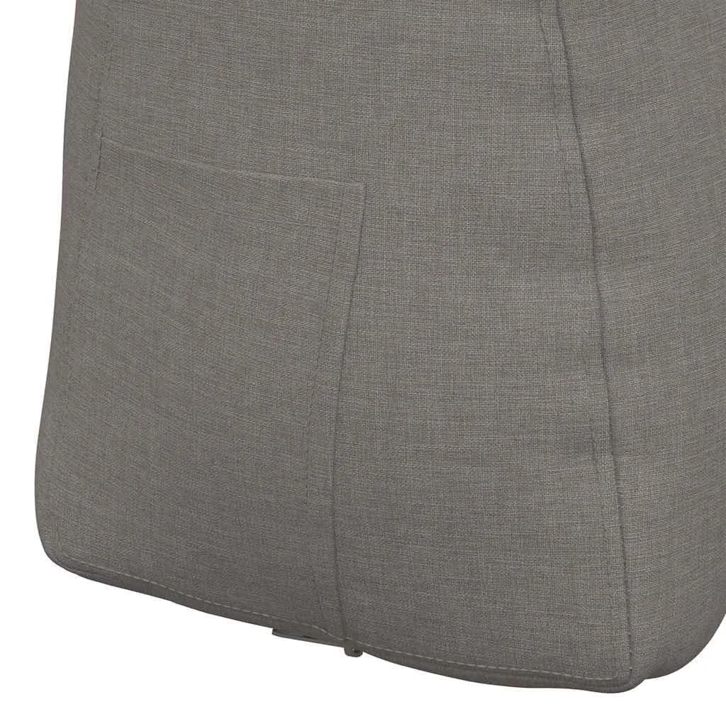 Poglavni vzglavnik Taupe 60 x 24 x 50 cm blago - slika 9