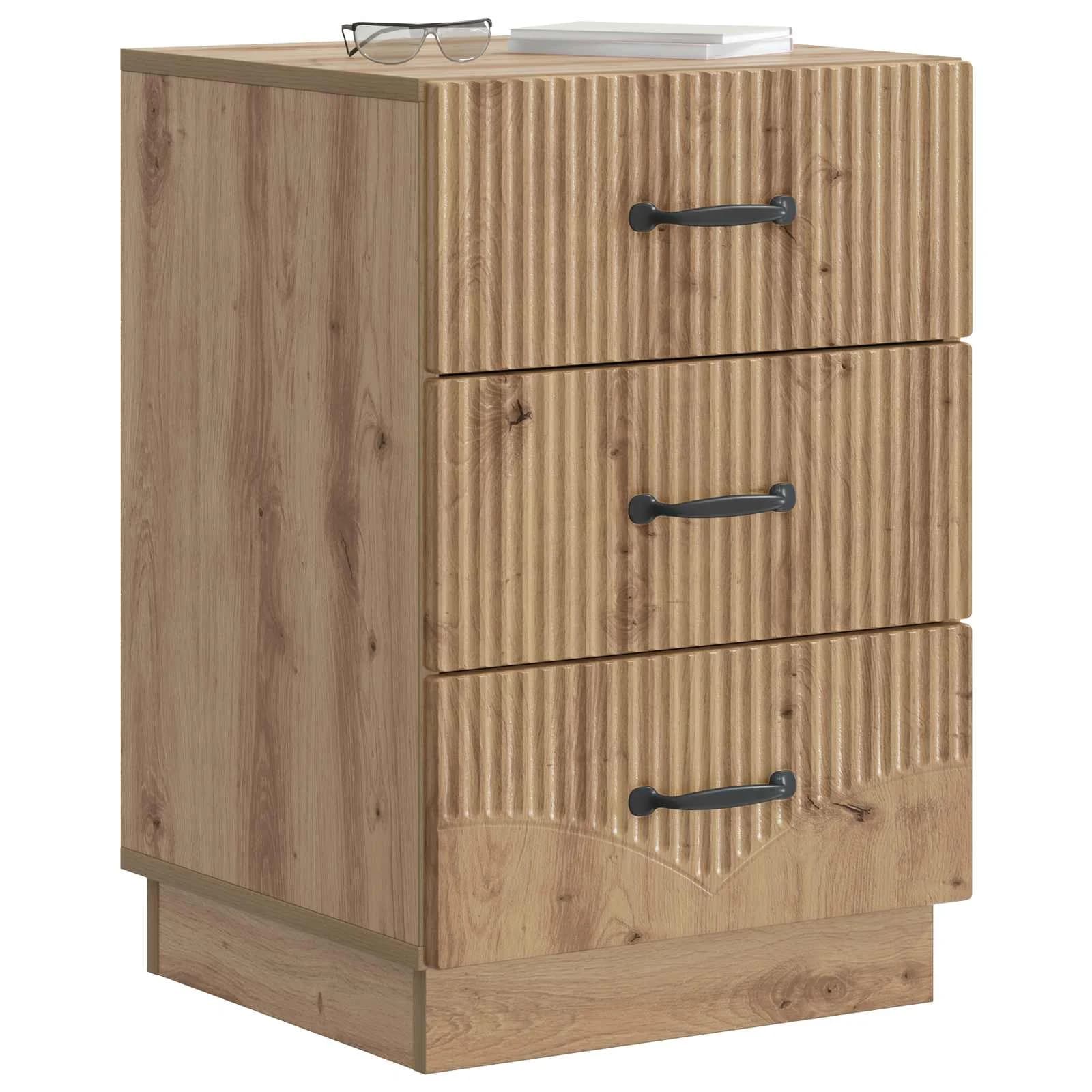 Nočna omarica Artisan hrast 43 x 41 x 63,5 cm Inženirski les - slika 3