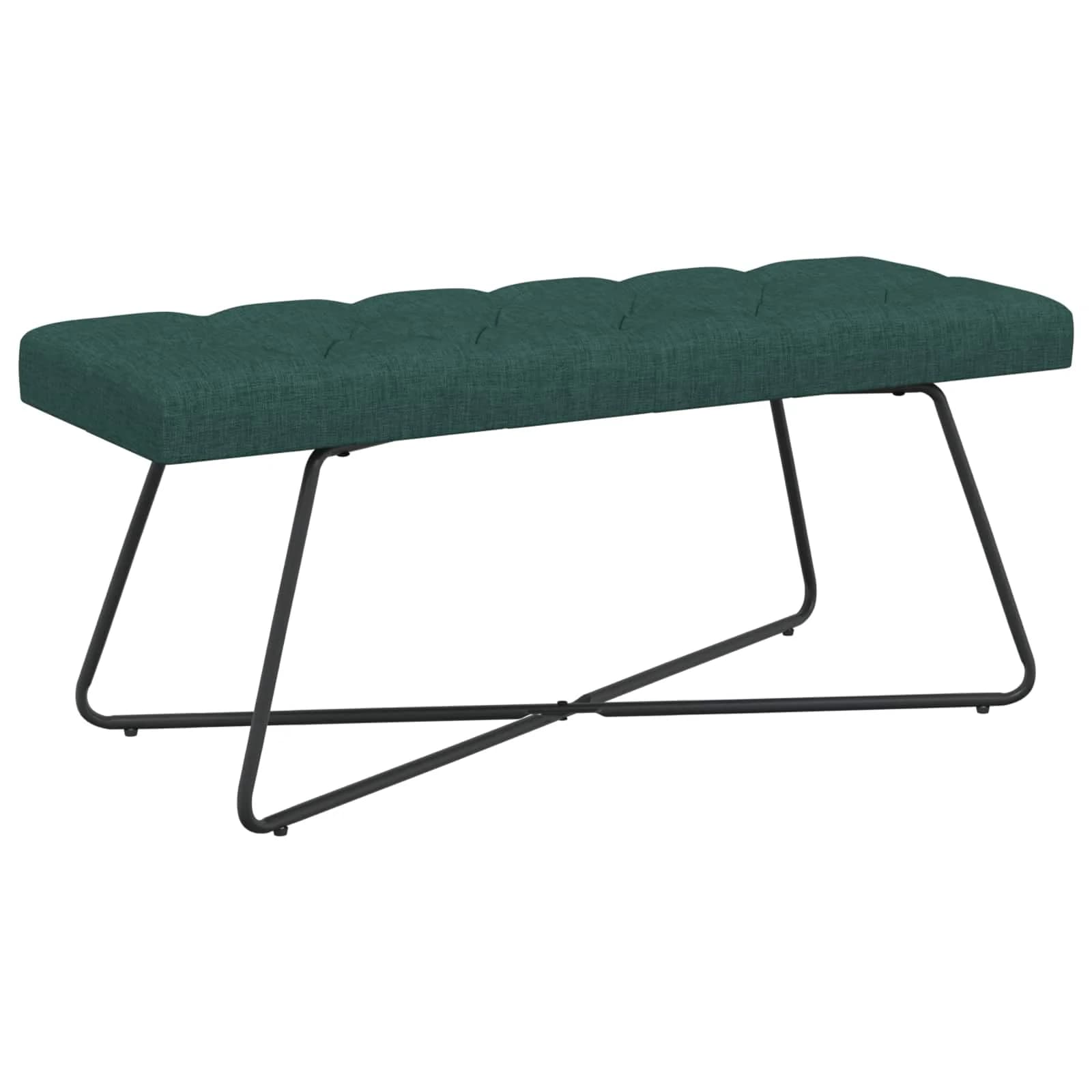 Klop s gumbnim oblazinjenjem Temno zelena 110 x 40 x 46 cm - slika 2