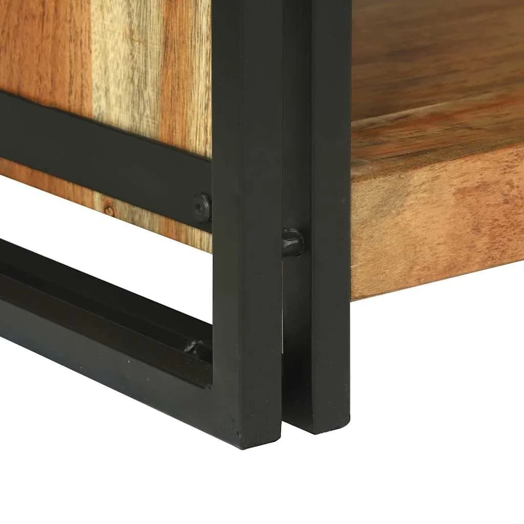 Klubska miza Rjava 120 x 50 x 38 cm Masiven les akacije - slika 8