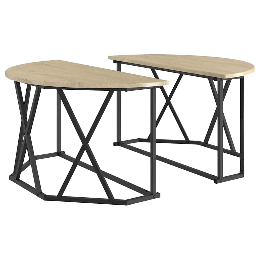 Klubska miza Sonoma hrast 80 x 80 x 42 cm - slika 2
