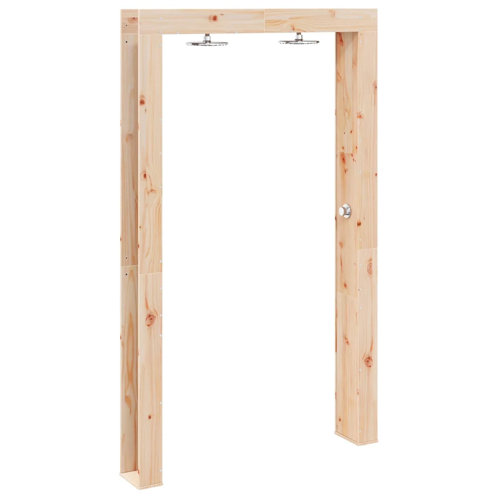 Zunanji tuš 226 cm Trden borov les in nerjaveče jeklo Naravna - slika 2