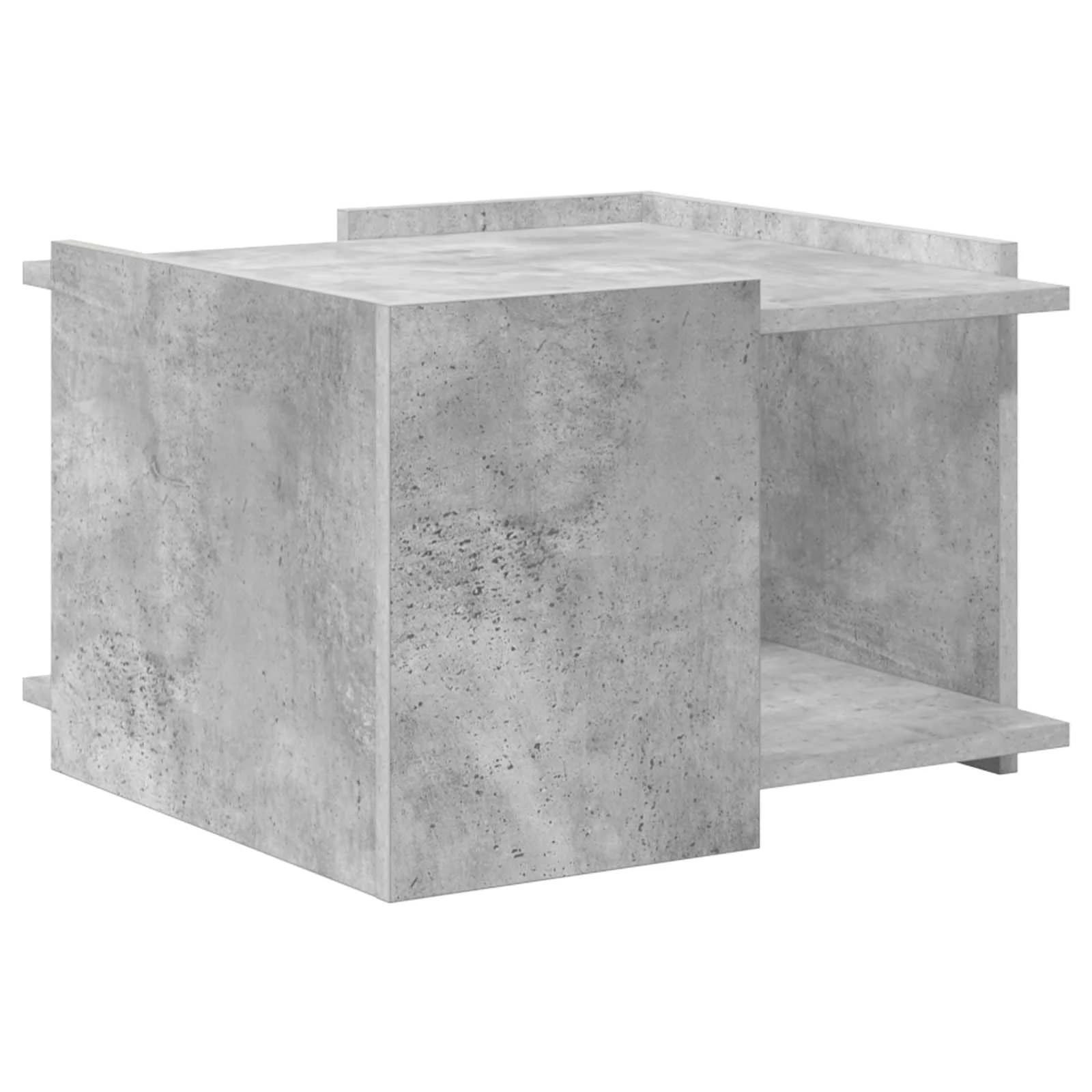 Klubska miza Betonsko siva 50,5 x 50 x 33 cm Inženirski les - slika 7