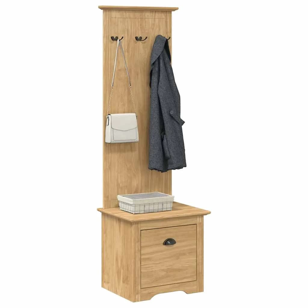 Omara za hodnik BODO Medeno rjava 50 x 40 x 156,7 cm - slika 3