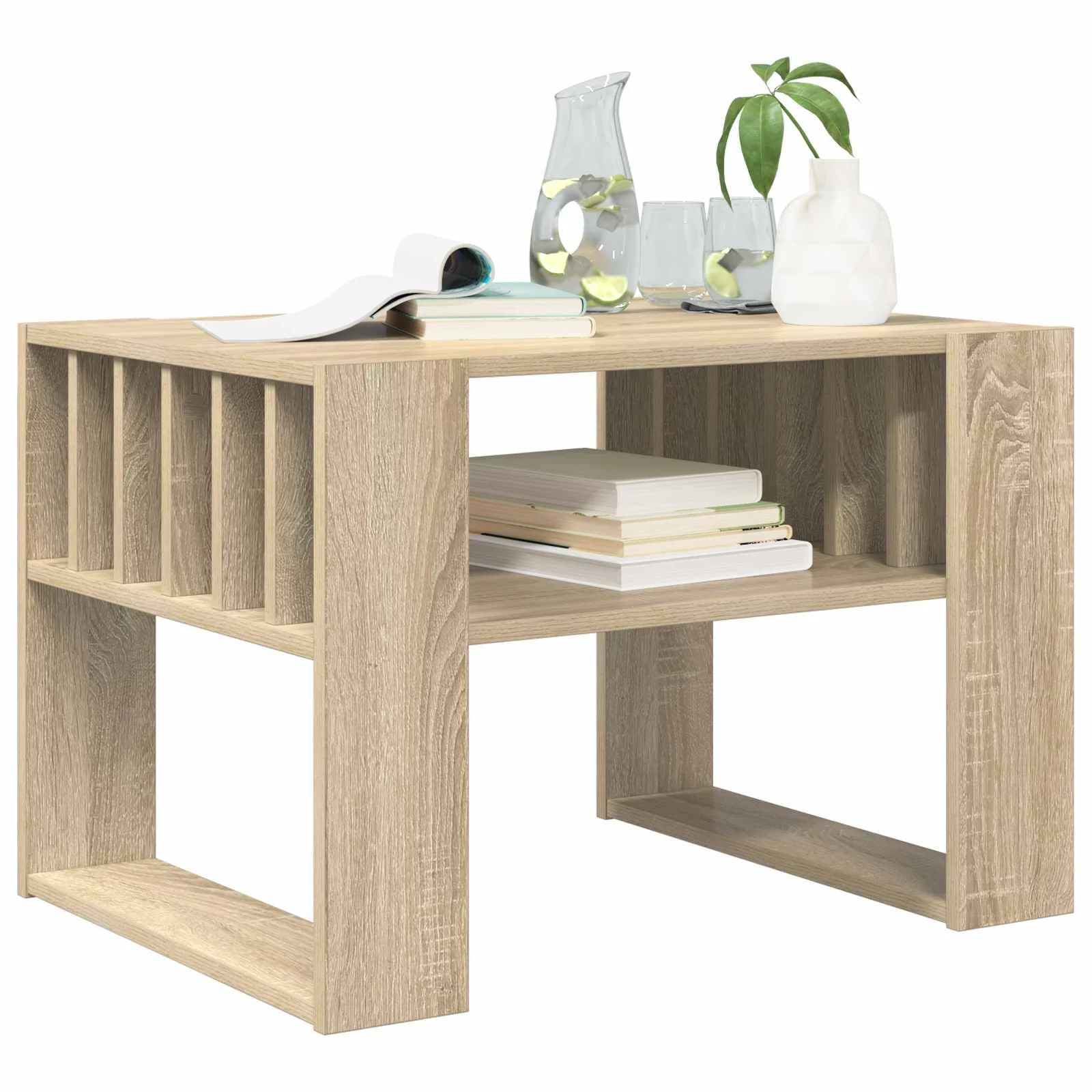 Klubska miza Sonoma hrast 66 x 49,5 x 45 cm Inženirski les - slika 3