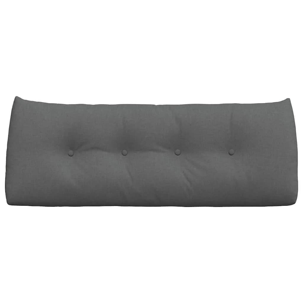 Poglavni vzglavnik Temno siva 120 x 24 x 50 cm blago - slika 6