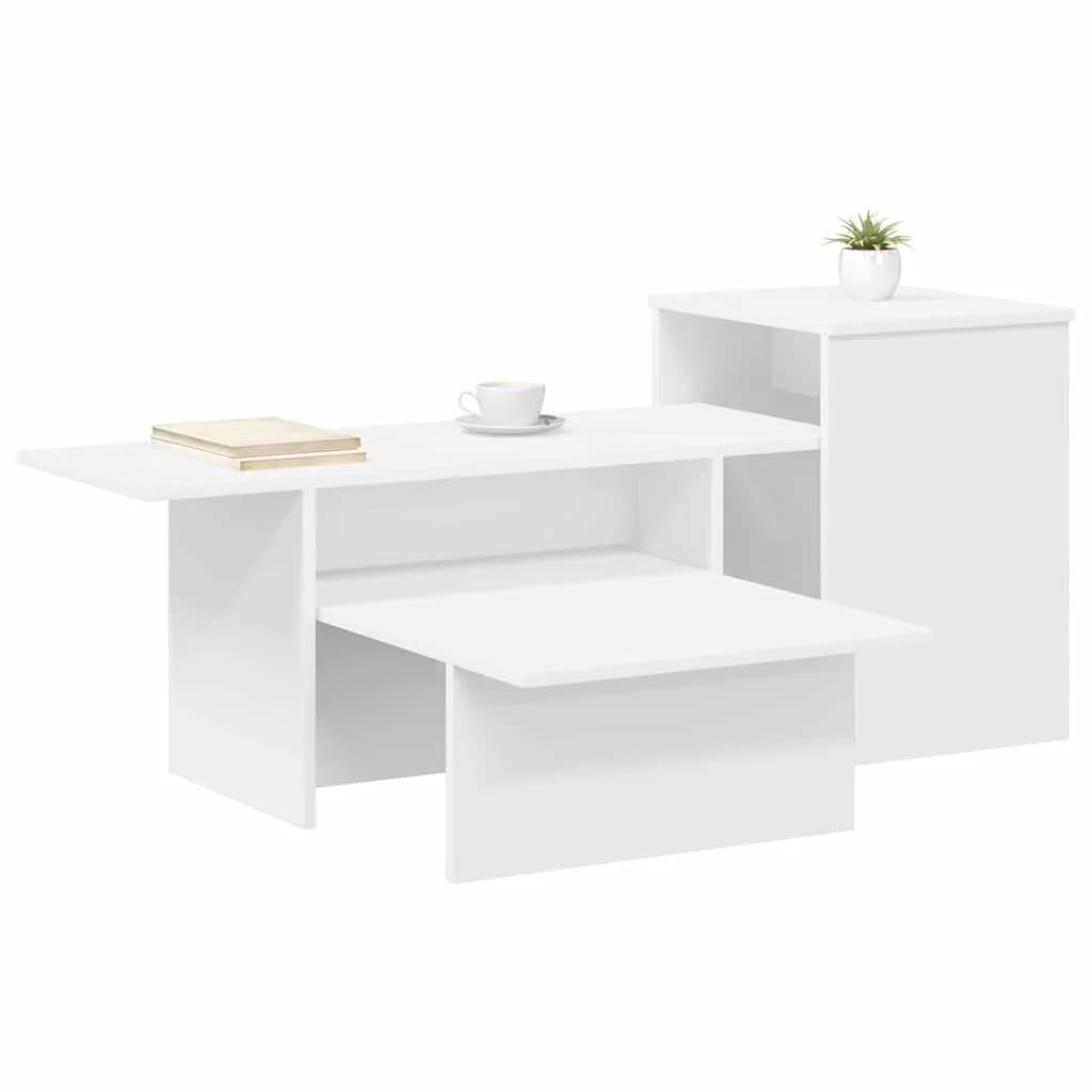 Konzolna miza Bela 91,5 x 35 x 38,5 cm Inženirski les - slika 3