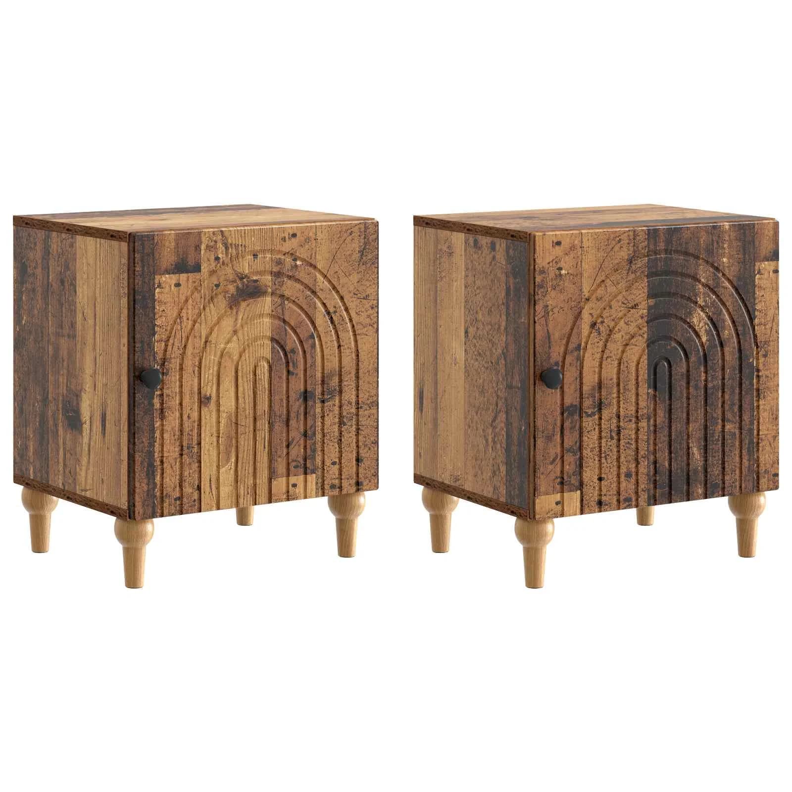 Nočna omarica 2 kos Star les 43 x 34,5 x 50 cm Inženirski les - slika 2