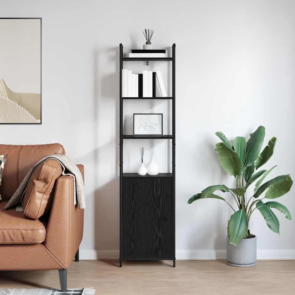 Knjigovni omar 6 nivojev 40 x 24 x 161 cm Inženirski les - slika 4