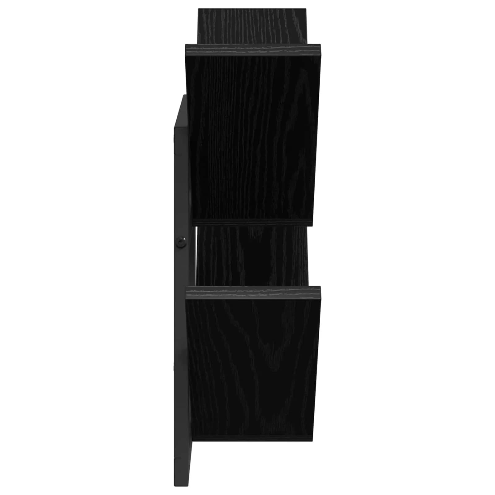PrFloating Shelf 2 kos Črni hrast 43 x 15 x 47 cm - slika 5