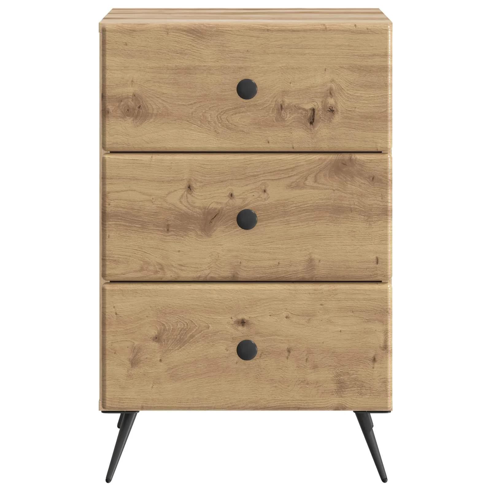 Nočna omarica Artisan hrast 43 x 41 x 66,5 cm Inženirski les - slika 5