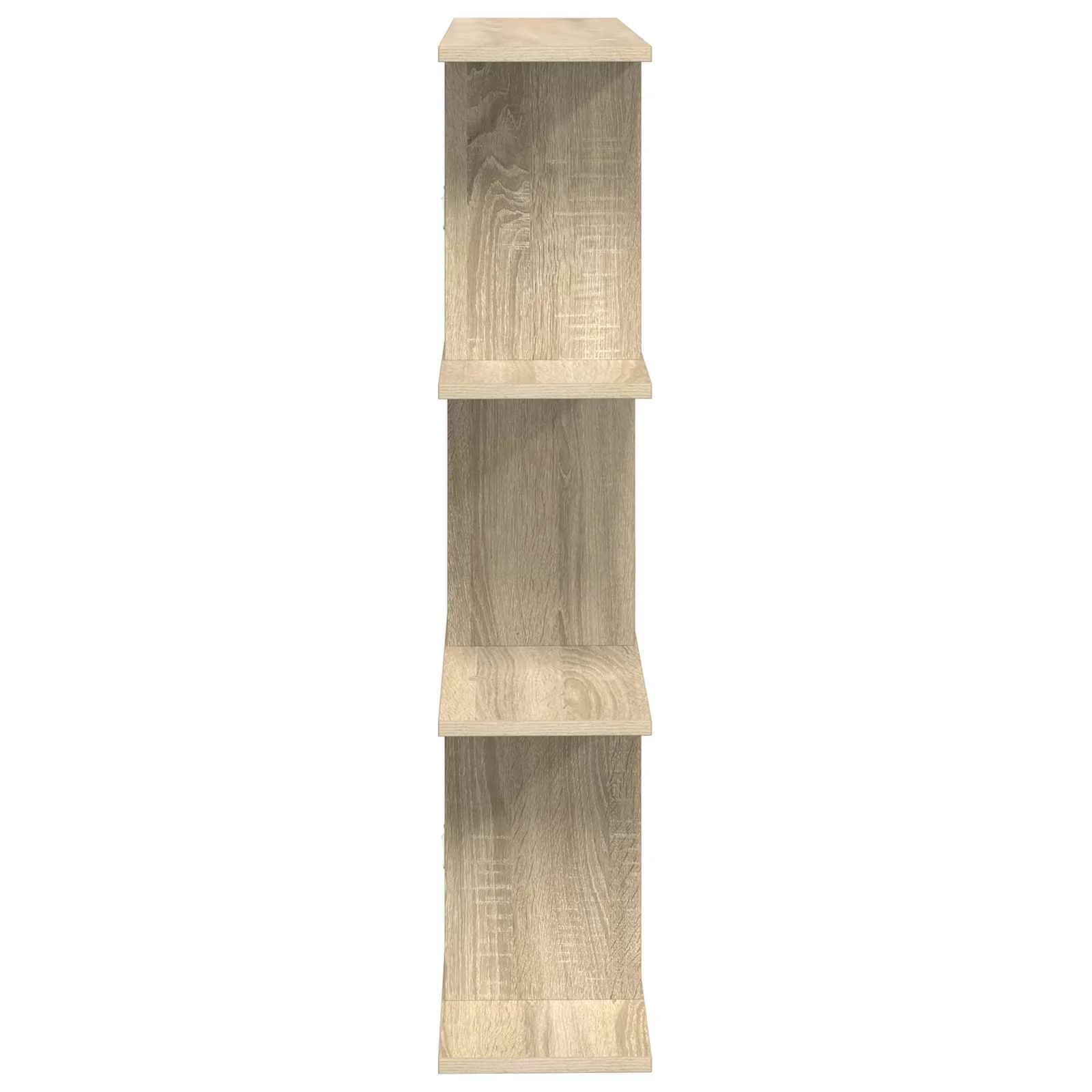 Stenska polica Sonoma hrast 80 x 20 x 96 cm Inženirski les - slika 5