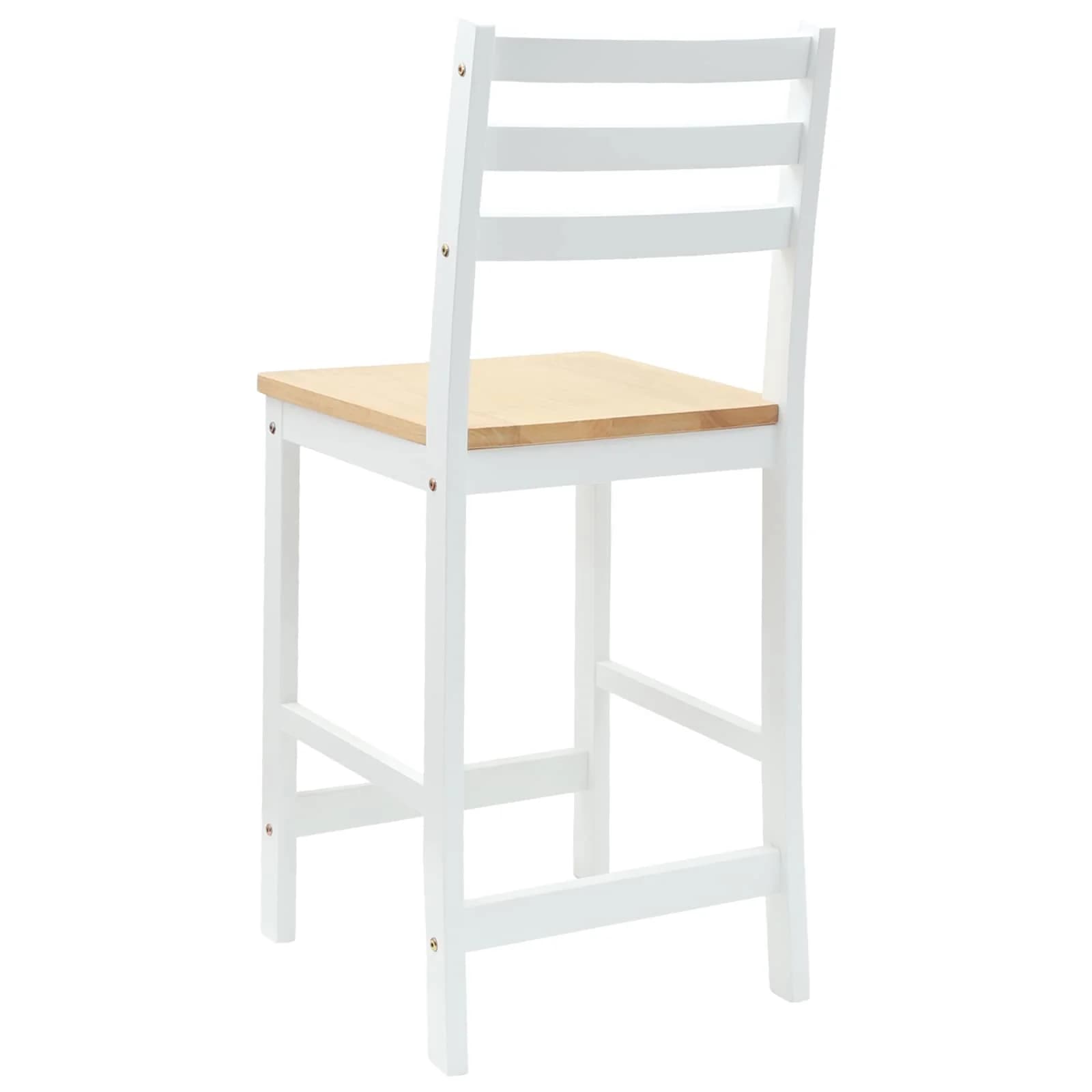 Jedilni stoli 2 kos Masivno gumovo les Bela 40 x 47,5 x 99,5 cm - slika 7