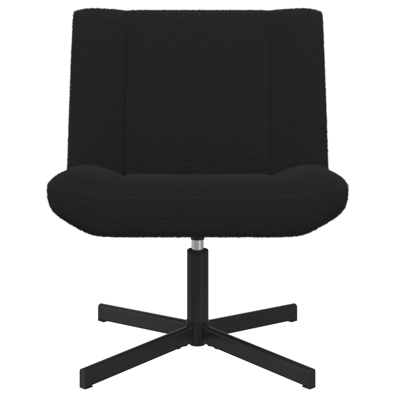 Vrtljiv stol Črna 63 x 75 x 76 cm Ovčja koža - slika 2