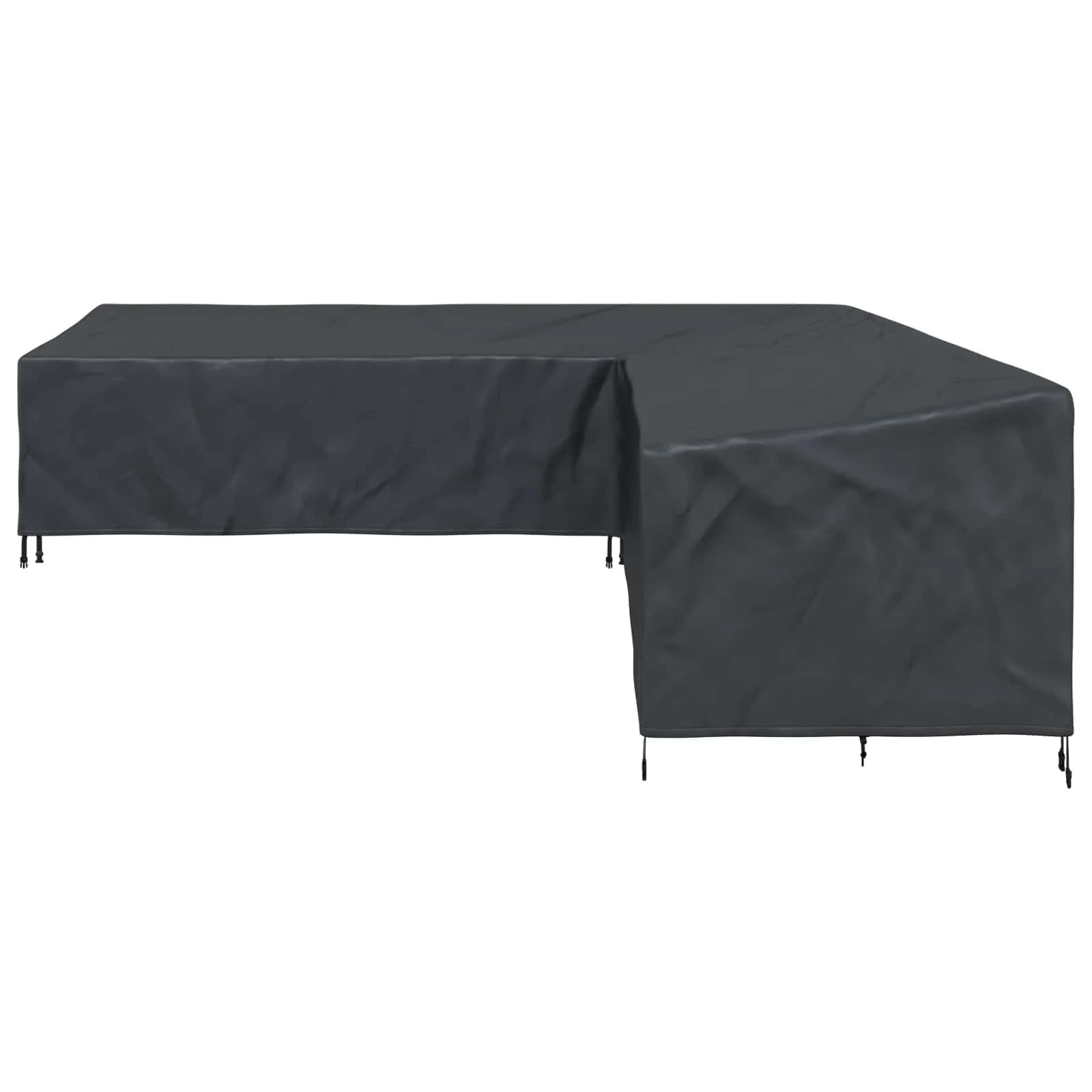 Prevleka za pohištvo Črna 300 x 300 x 80 cm 210D Oxford tkanina - slika 6