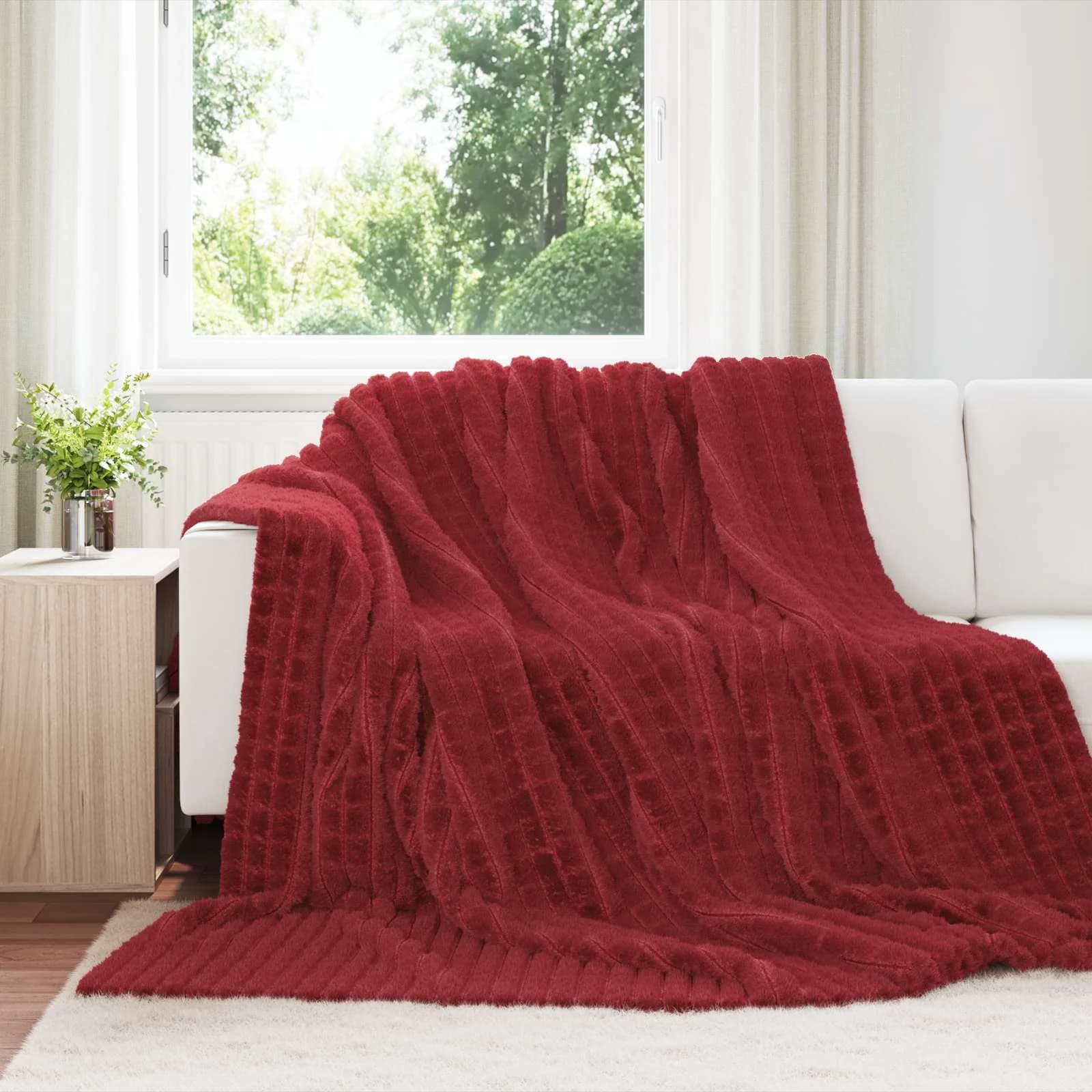 Obloge 6 kos Bordeaux rdeča 270 x 240 cm 10.04 Flis - slika 1