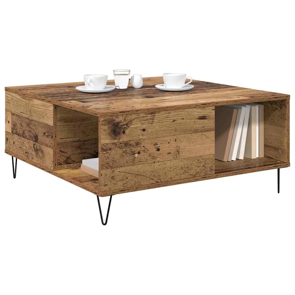 Klubska miza Star les 80 x 80 x 36,5 cm Inženirski les - slika 3