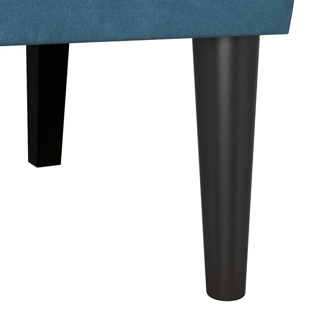 Chesterfield klop Modra 112 x 65,5 x 75 cm Žamet - slika 9