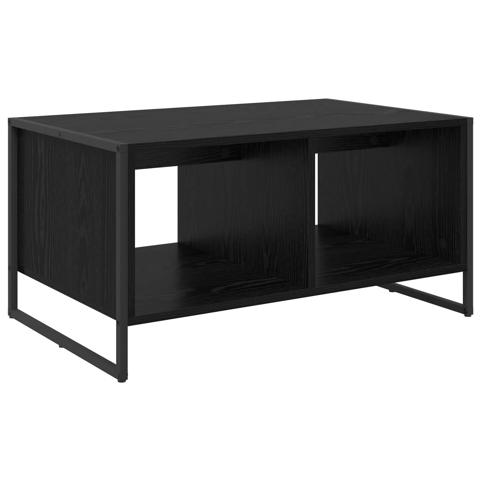 Klubska miza Črna Orehovina 80 x 50 x 40 cm Inženirski les - slika 7