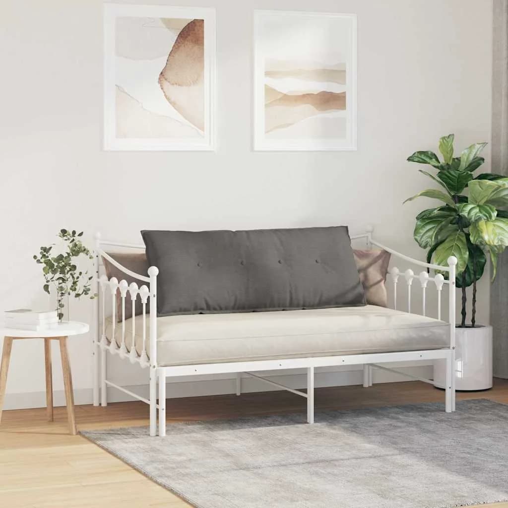 Poglavni vzglavnik Svetlo siva 120 x 50 cm Žametna tkanina - slika 4
