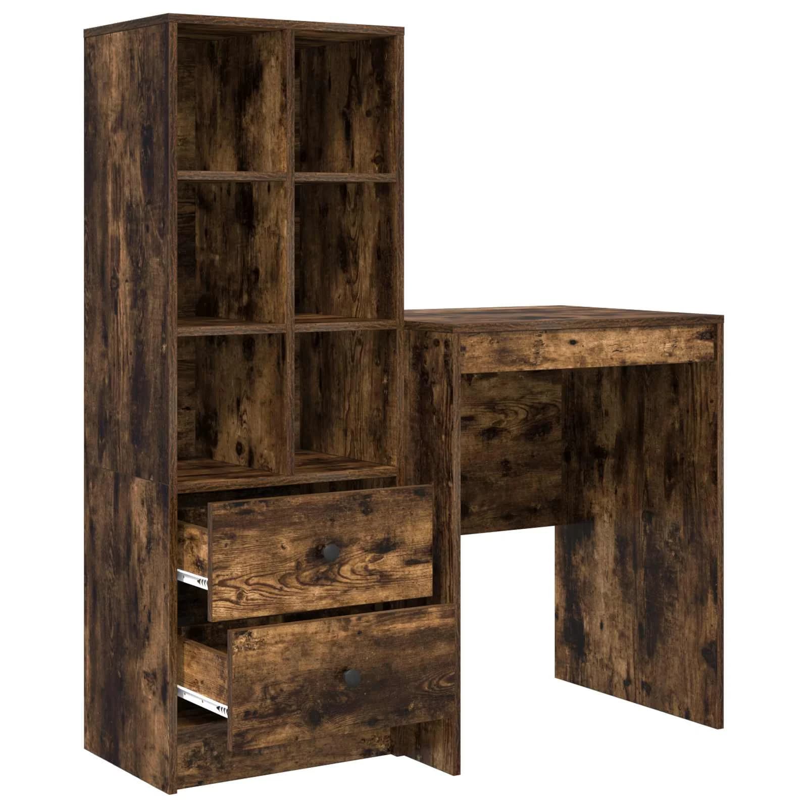 Miza Dimljeni oreh 105,5 x 50 x 127 cm 2 kos - slika 7