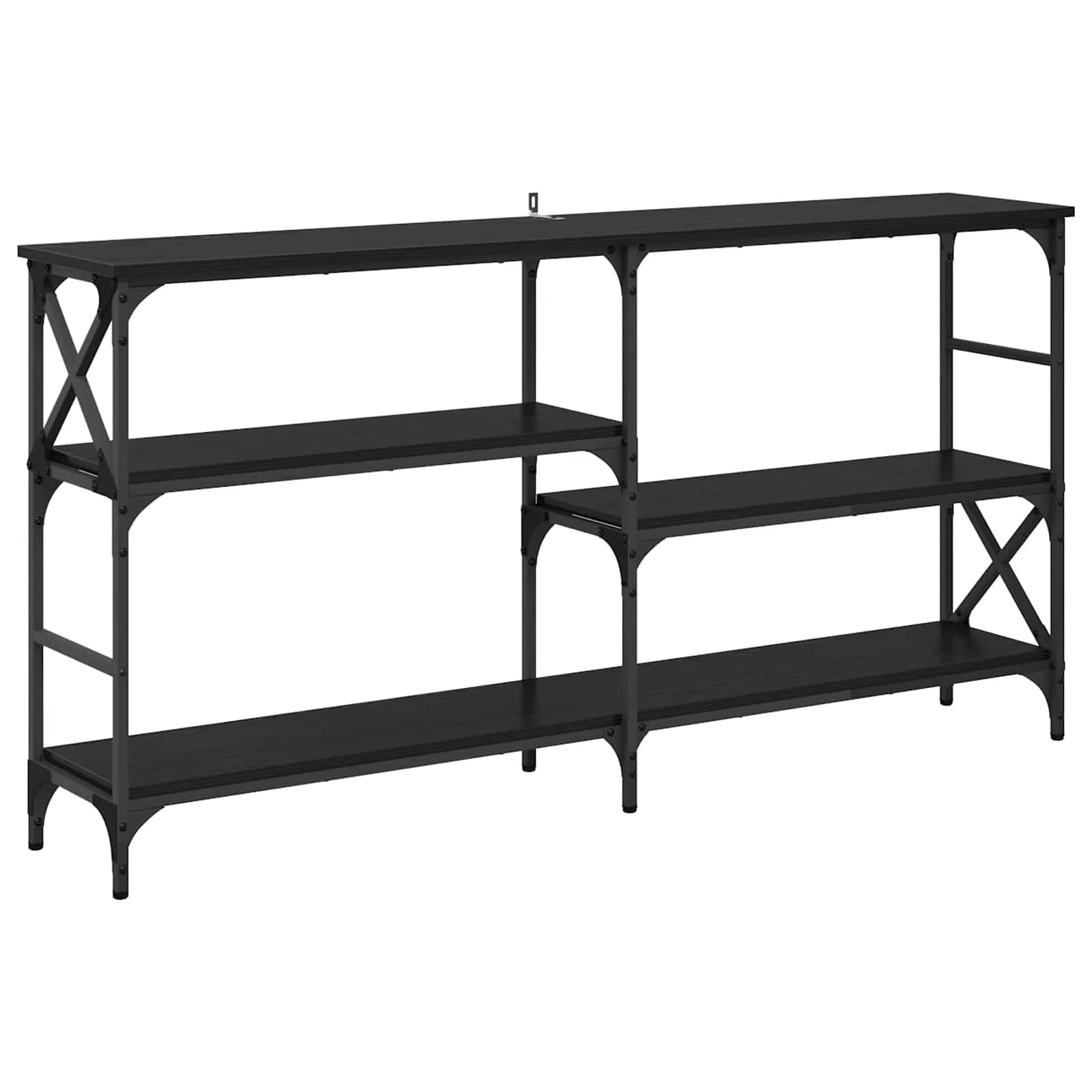 Konzolna miza Črna Orehovina 150 x 29 x 76,5 cm Inženirski les - slika 2