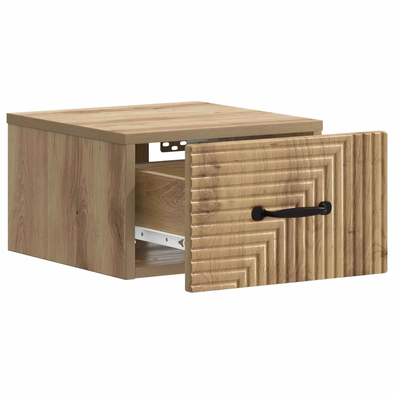Stenski nočni omarici 2 kos Artisan hrast 34,5 x 33 x 20 cm - slika 6